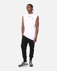 The Anti Order A Logo Merch Oversized Muscle T-Shirt White/Black