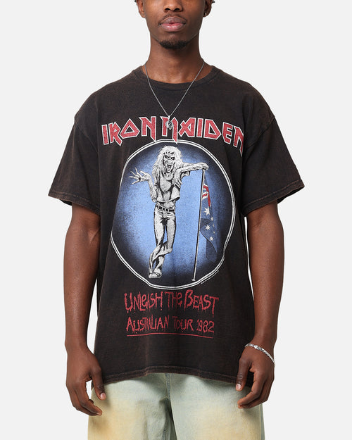 Iron Maiden Unleash Tour Vintage T-Shirt Black Vintage
