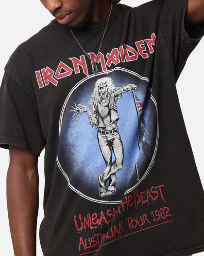 Iron Maiden Unleash Tour Vintage T-Shirt Black Vintage
