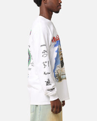 Iron Maiden World Slavery Tour Long Sleeve T-Shirt White