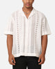 Saint Morta Crochet Button Up Shirt Off White