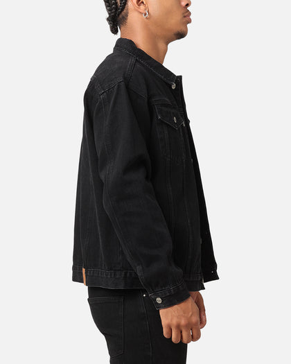 Saint Morta Denim Trucker Jacket Washed Black