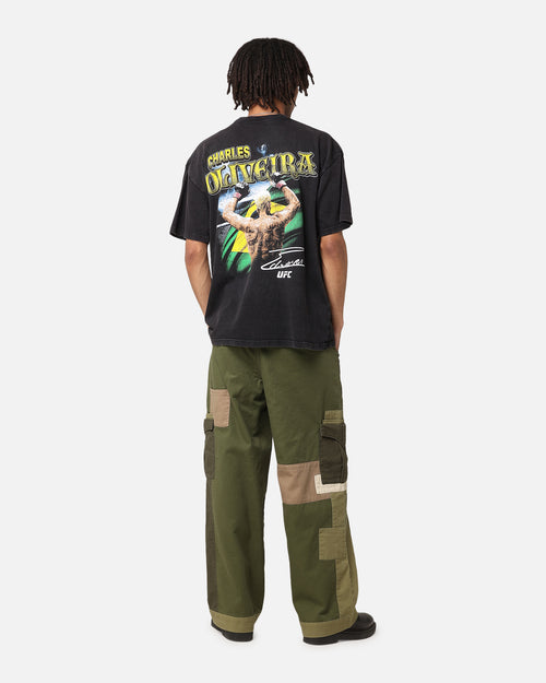 UFC By Culture Kings Charles Oliveira Signature Vintage T-Shirt Black Acidwash