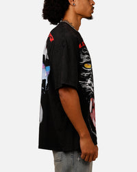 Loiter Urban Beast Vintage T-Shirt Black Acidwash
