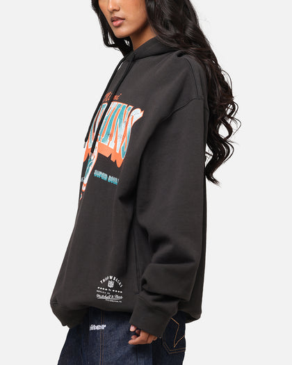 Mitchell & Ness Miami Dolphins Arch Hoodie Faded Black