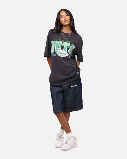 Mitchell & Ness New York Jets Arch T-Shirt Faded Black