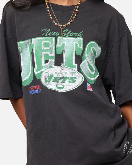 Mitchell & Ness New York Jets Arch T-Shirt Faded Black