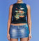 Ed Hardy By Loiter Women's Ripped Dragon Tank Black