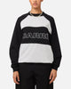 Carre Panel Raglan Crewneck Black/Grey Marle