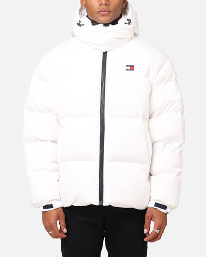 Tommy Jeans TJM Flag Back Puffer Jacket White