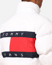 Tommy Jeans TJM Flag Back Puffer Jacket White
