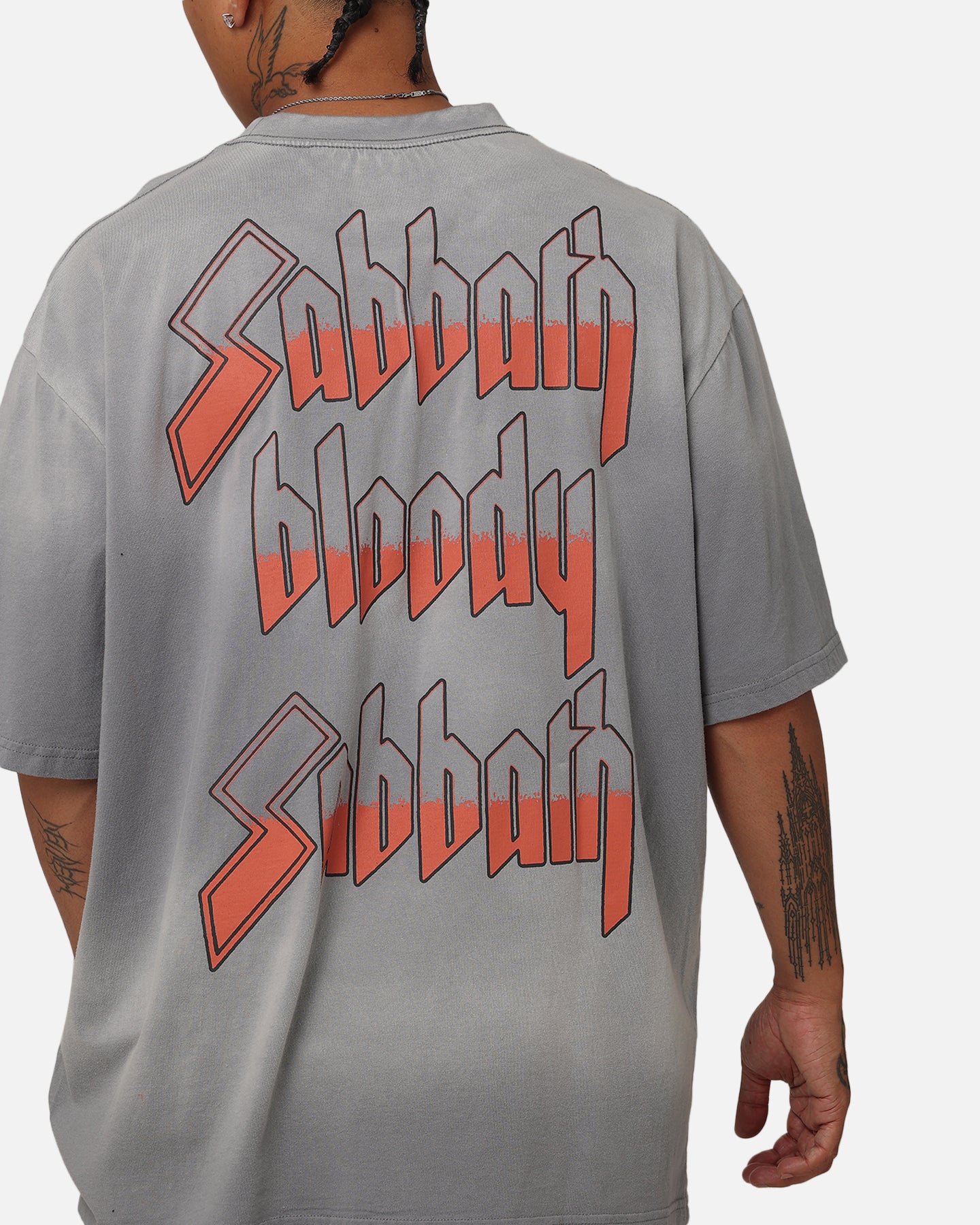 Black Sabbath Bloody Sabbath T-Shirt Washed Grey | Culture Kings NZ