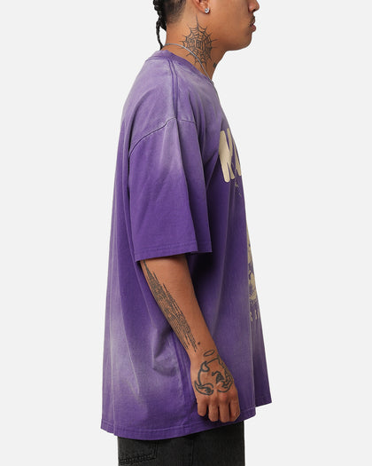 Tupac Makaveli Sunfade T-Shirt Sun Washed Blue