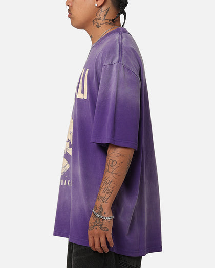 Tupac Makaveli Sunfade T-Shirt Sun Washed Blue