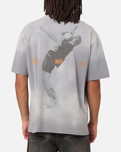 Post Malone Sign Me Up T-Shirt Sun Washed Blue