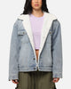 Saint Morta Sherpa Boxy Denim Jacket Superwash Blue