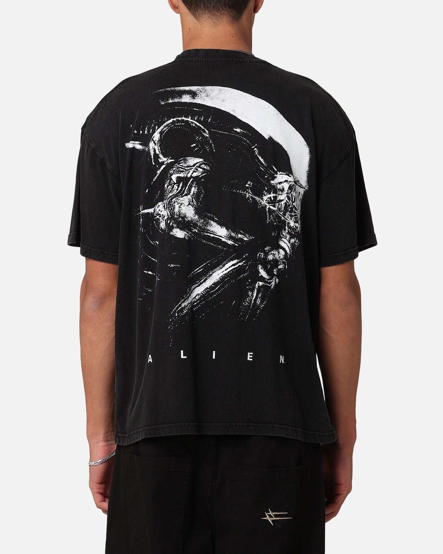 Goat Crew Alien Horror Vintage T-Shirt Black Acidwash | Culture