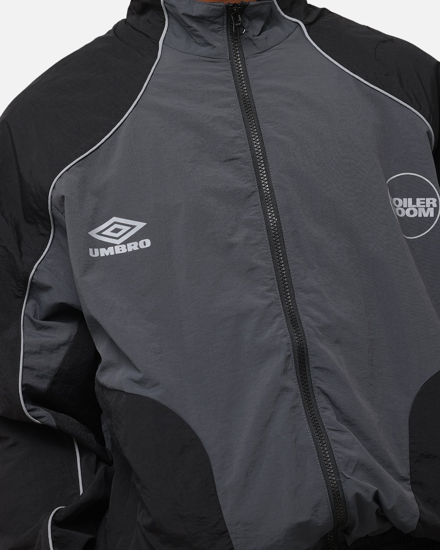 UMBRO x BOILER ROOMコラボナイロンジャケット Boiler Room X Umbro Shell Jacket Black | Culture Kings NZ