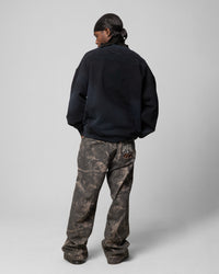 Loiter Premium Essentials Crewneck Washed Black