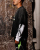 Loiter X WWE DX Generation Long Sleeve Vintage T-Shirt Black/White