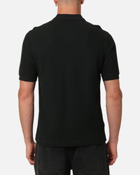 Fred Perry Panelled Button Through Polo Shirt Green