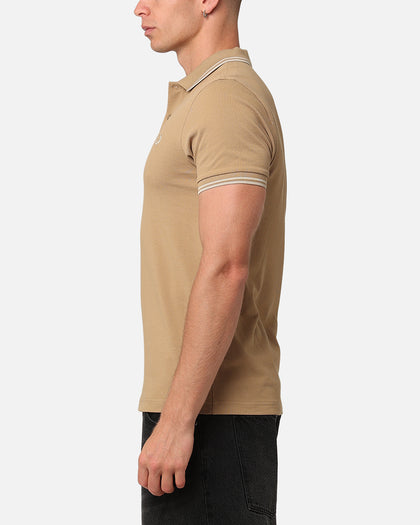 Fred Perry Twin Tipped Polo Shirt Warm Stone
