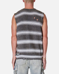 MNML Destroyed Pullover Shirt Black/White