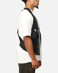 MNML Leather Holster Vest Black