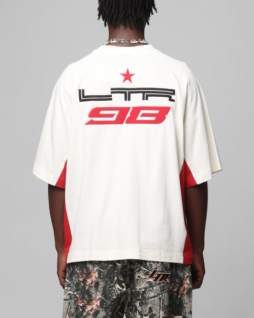Loiter Daytona Panel T-Shirt White/Pink