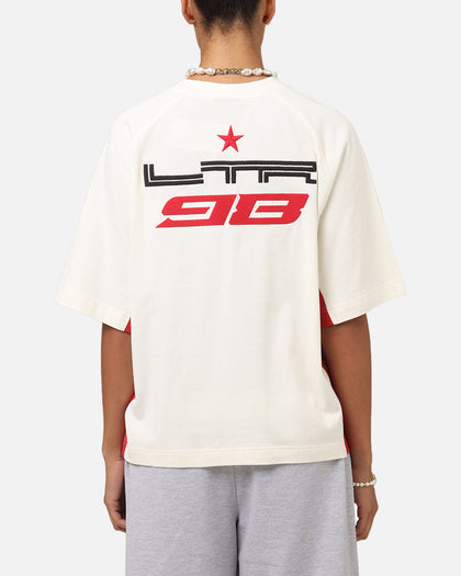 Loiter Daytona Panel T-Shirt White/Pink
