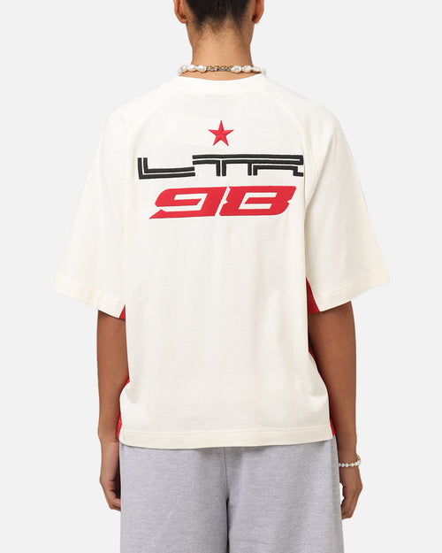 Loiter Daytona Panel T-Shirt White/Pink