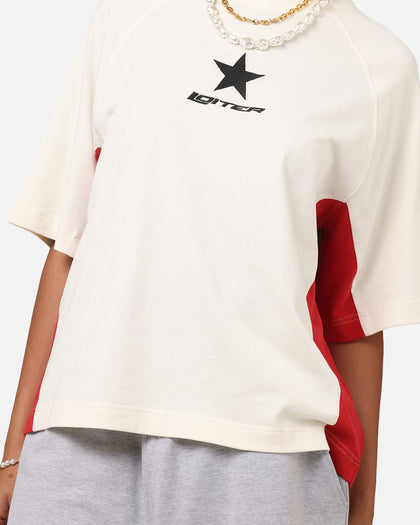 Loiter Daytona Panel T-Shirt White/Pink