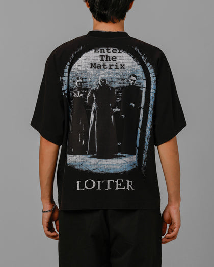 Loiter The Matrix Boxy T-Shirt Washed Black