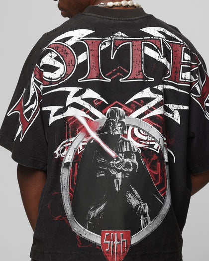 Loiter Star Wars Vader Boxy T-Shirt Washed Black