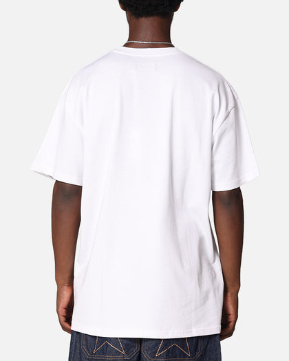 X-Large XL Burning T-Shirt Solid White