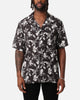 XXIII Floral Textured Button Up Shirt Black/White