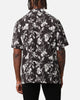 XXIII Floral Textured Button Up Shirt Black/White