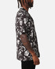 XXIII Floral Textured Button Up Shirt Black/White