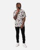 XXIII Floral Textured Button Up Shirt White/Black