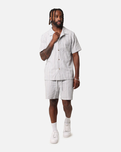 XXIII Tulum Stripe Button Up Shirt Cream/Blue