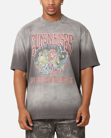 Guns N Roses Guns N Roses Sunfade T-Shirt Sun Washed Blue