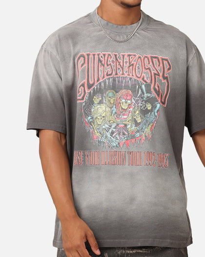 Guns N Roses Guns N Roses Sunfade T-Shirt Sun Washed Blue