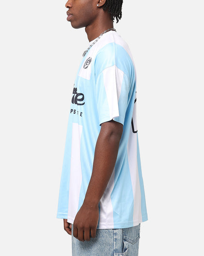 Carre Prestige Football T-Shirt Light Blue/White