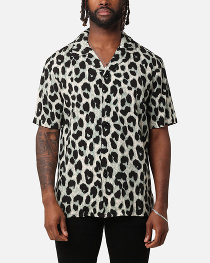 XXIII Animal Button Up Shirt Green
