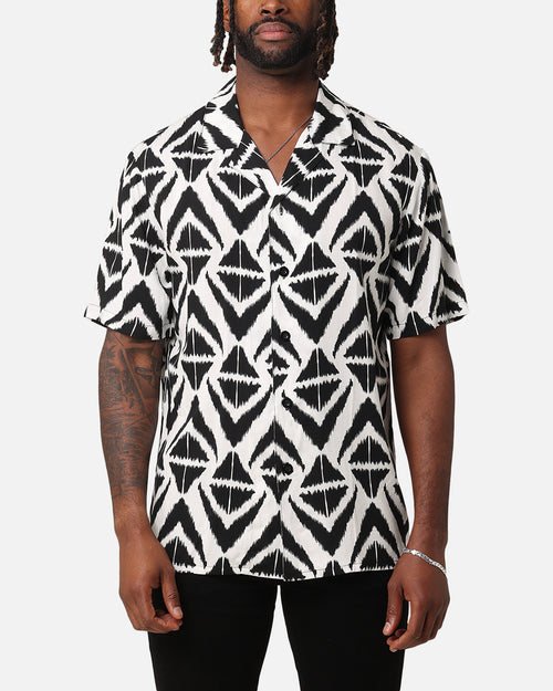XXIII Aztec Button Up Shirt Black/White