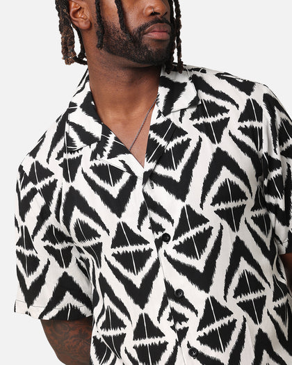 XXIII Aztec Button Up Shirt Black/White