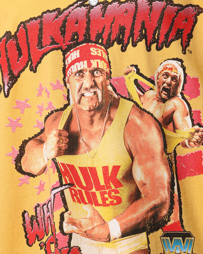 Culture Kings X WWE Hulk Hogan Hulk Heavyweight T-Shirt Yellow