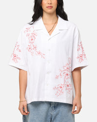 Carre Blossom Button Up Shirt White/Red
