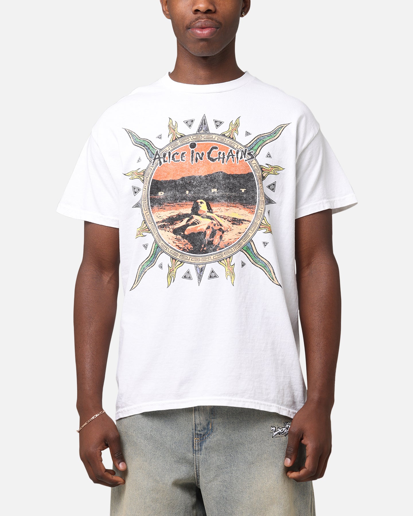 Alice in Chains ヴィンテージ Tシャツ Alice In Chains Flames Vintage T-Shirt White Vintage | Culture