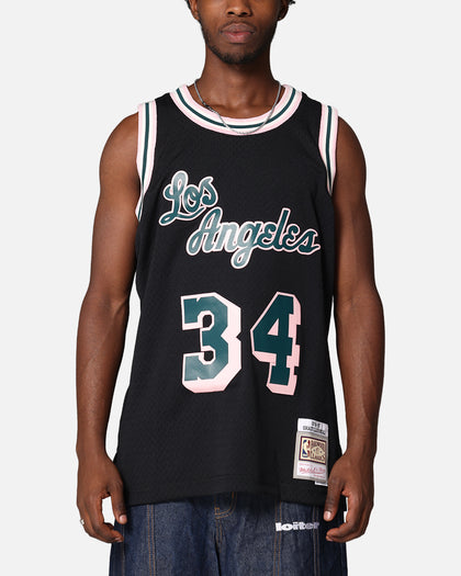 Mitchell & Ness Los Angeles Lakers Shaquille O'Neal 'Deep Emerald' Swing Jersey Black